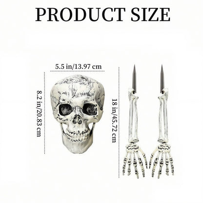 Spooky Yard Garden Halloween Decoration, Realistic Skeleton Arm Leg Bones, Halloween Skeleton Stake Decorations