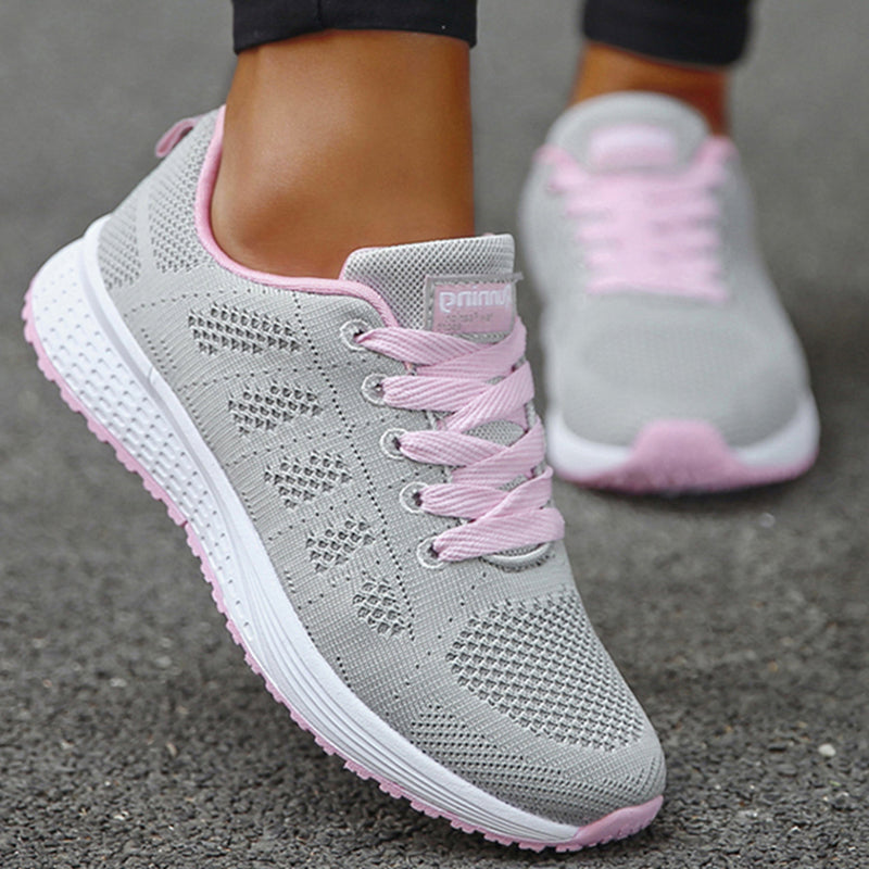 Womens Sneakers Casual, New Fashion Plus Size Shoes, Lace Up Trainers, Female Sneakers Tenis Feminino