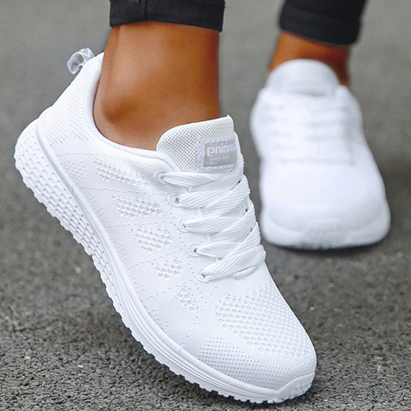 Womens Sneakers Casual, New Fashion Plus Size Shoes, Lace Up Trainers, Female Sneakers Tenis Feminino
