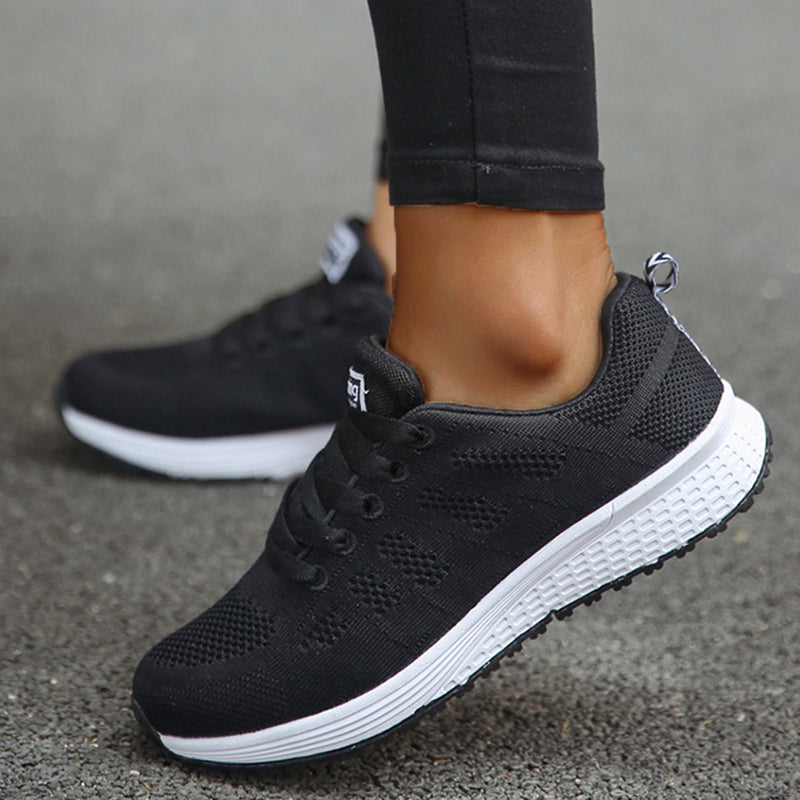 Womens Sneakers Casual, New Fashion Plus Size Shoes, Lace Up Trainers, Female Sneakers Tenis Feminino