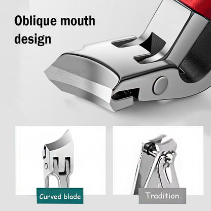 Large Thick Anti Splash Nail Clippers, Hard Ingrown Toenail Clipper, Special Nail Cutter, Manicure and Foot Care Tools