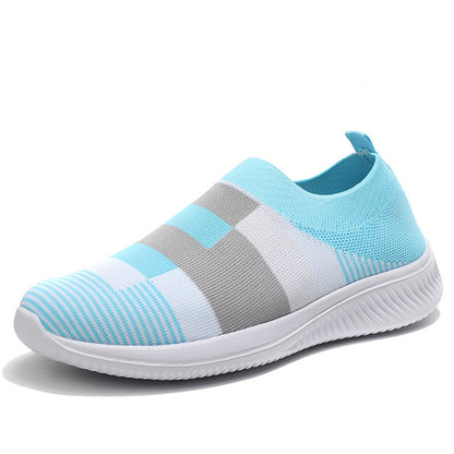 Soft Womens Sneakers, Slip On Sock Shoes for Walking, Fashion Comfort Sneakers, Plus Size Women's Footwear