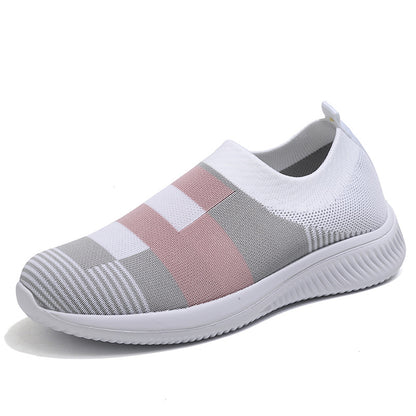Soft Womens Sneakers, Slip On Sock Shoes for Walking, Fashion Comfort Sneakers, Plus Size Women's Footwear