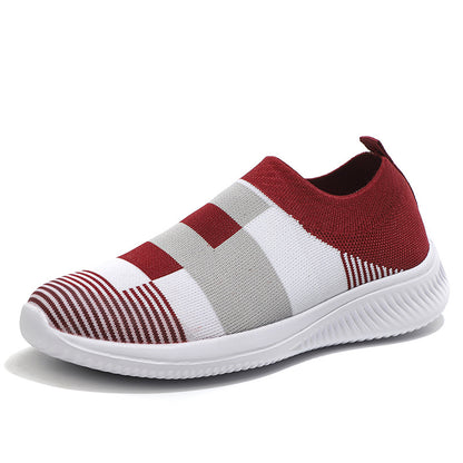 Soft Womens Sneakers, Slip On Sock Shoes for Walking, Fashion Comfort Sneakers, Plus Size Women's Footwear