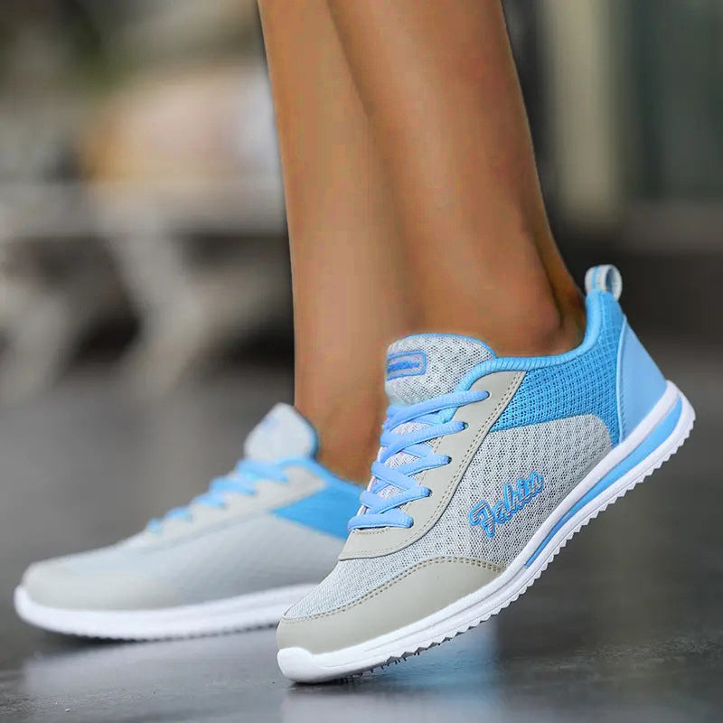 Fashion Womens Sneakers, Lightweight Mesh Shoes, Comfortable Lace Up Tenis, Stylish Summer Designer Sneakers