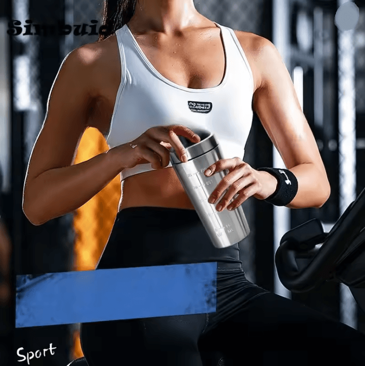 ProMix Stainless Steel Protein Shaker Bottle with Mixing Ball