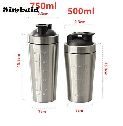 ProMix Stainless Steel Protein Shaker Bottle with Mixing Ball