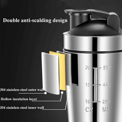 SteelFuel Pro Stainless Steel Protein Shaker Cup