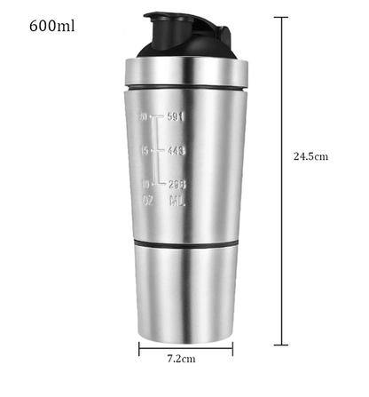SteelFuel Pro Stainless Steel Protein Shaker Cup