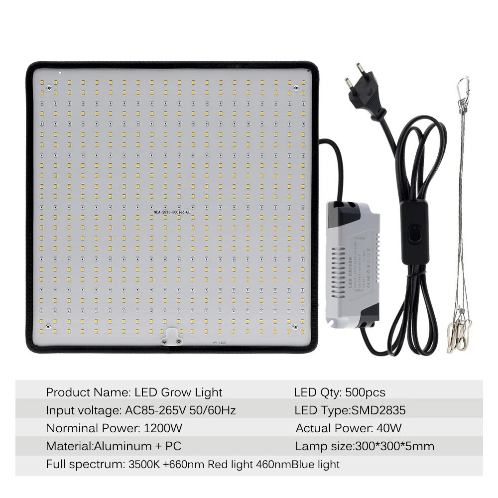 LED Grow Light Full Spectrum Phyto Lamp For Indoor Plants