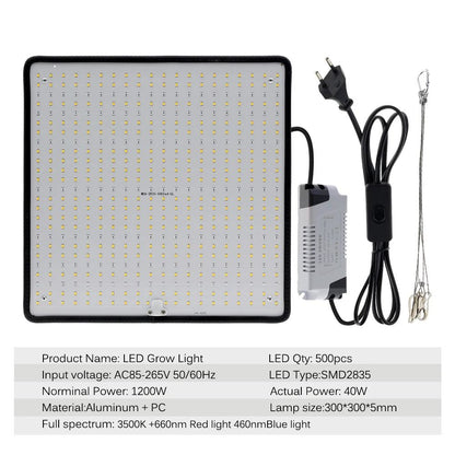 LED Grow Light Full Spectrum Phyto Lamp For Indoor Plants