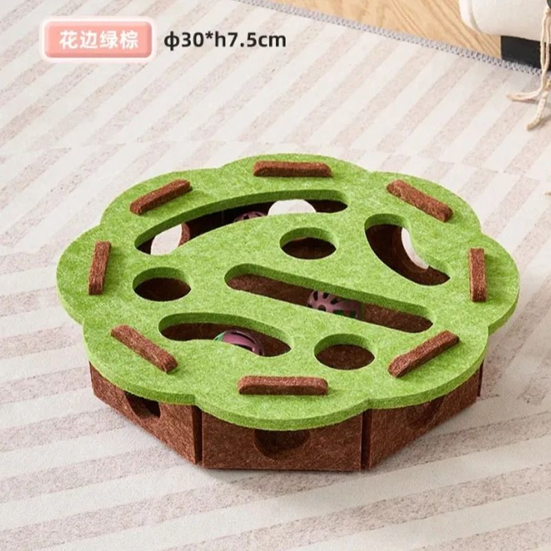 Sisal Cat Scratching Post For Indoor Cats With Interactive Toy