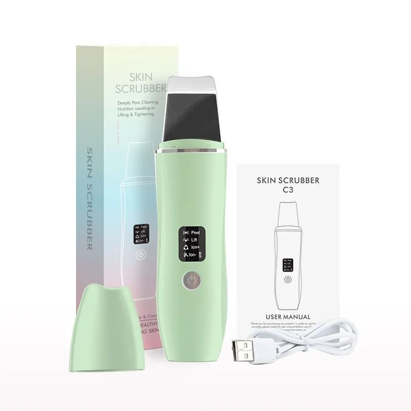 Ultrasonic Skin Scrubber Blackhead Remover And Deep Face Cleaning Tool