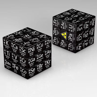 3x3x3 Educational Magic Puzzle Cube – STEM Math & Chemistry Learning Toy for Kids with Display Base