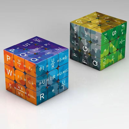 3x3x3 Educational Magic Puzzle Cube – STEM Math & Chemistry Learning Toy for Kids with Display Base