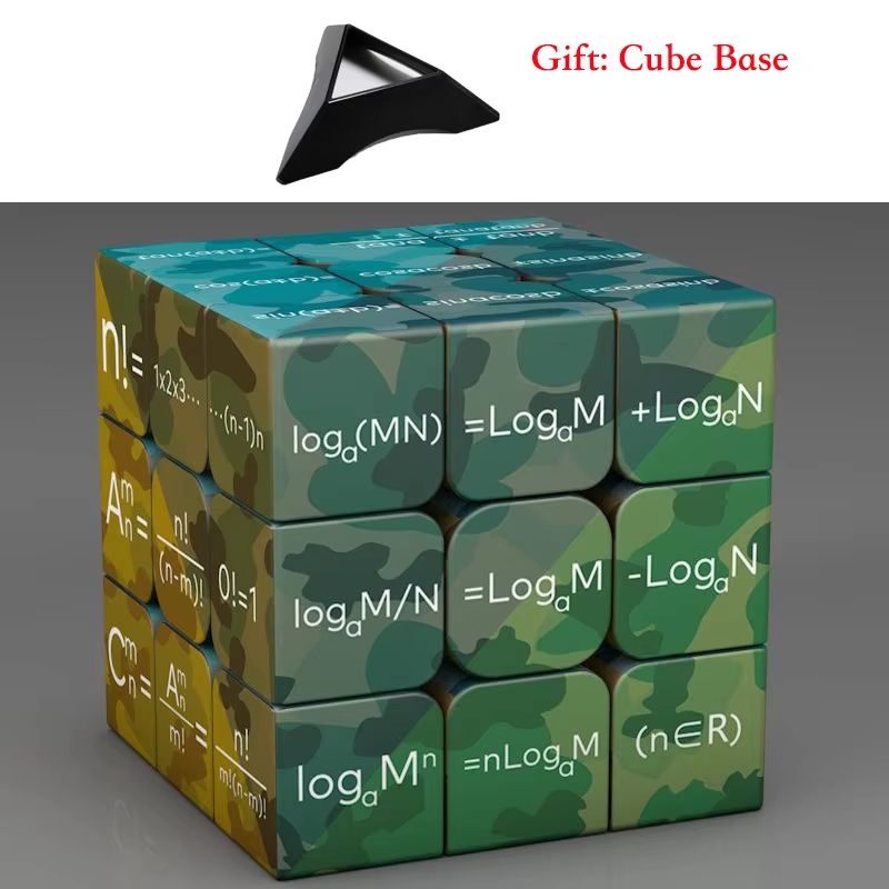 3x3x3 Educational Magic Puzzle Cube – STEM Math & Chemistry Learning Toy for Kids with Display Base