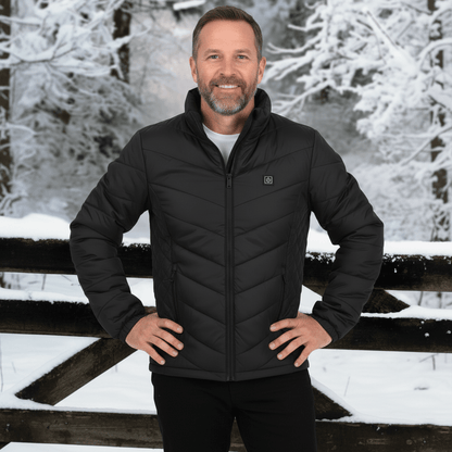 Unisex Heated Jacket, Smart Warm Winter Jacket, USB Electric Heating Jacket, Winter Gift for Men and Women