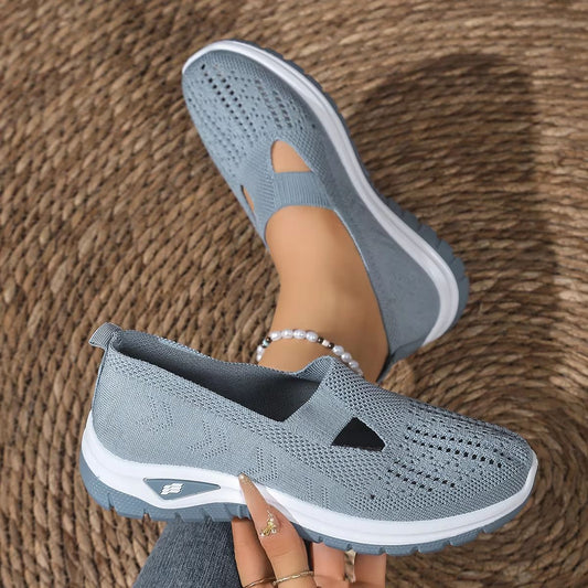 Women's Breathable Fly-Weave Summer Sneakers – Lightweight, Non-Slip Comfort Shoes for Everyday Wear