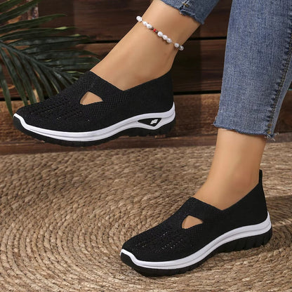 Women's Breathable Fly-Weave Summer Sneakers – Lightweight, Non-Slip Comfort Shoes for Everyday Wear
