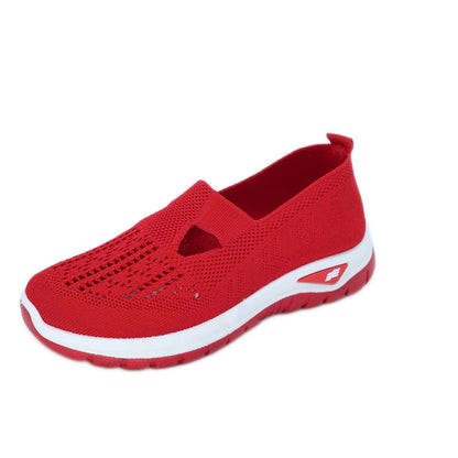 Women's Breathable Fly-Weave Summer Sneakers – Lightweight, Non-Slip Comfort Shoes for Everyday Wear