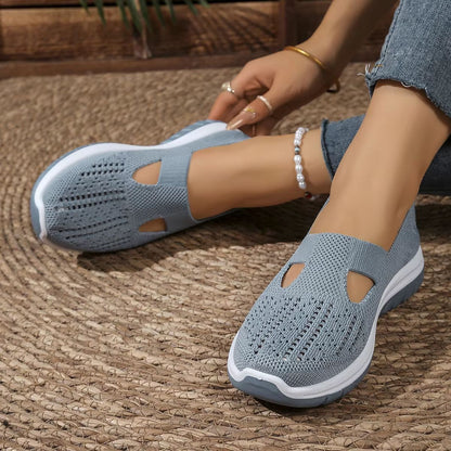 Women's Breathable Fly-Weave Summer Sneakers – Lightweight, Non-Slip Comfort Shoes for Everyday Wear