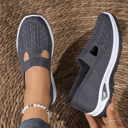 Women's Breathable Fly-Weave Summer Sneakers – Lightweight, Non-Slip Comfort Shoes for Everyday Wear
