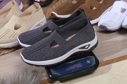 Women's Breathable Fly-Weave Summer Sneakers – Lightweight, Non-Slip Comfort Shoes for Everyday Wear