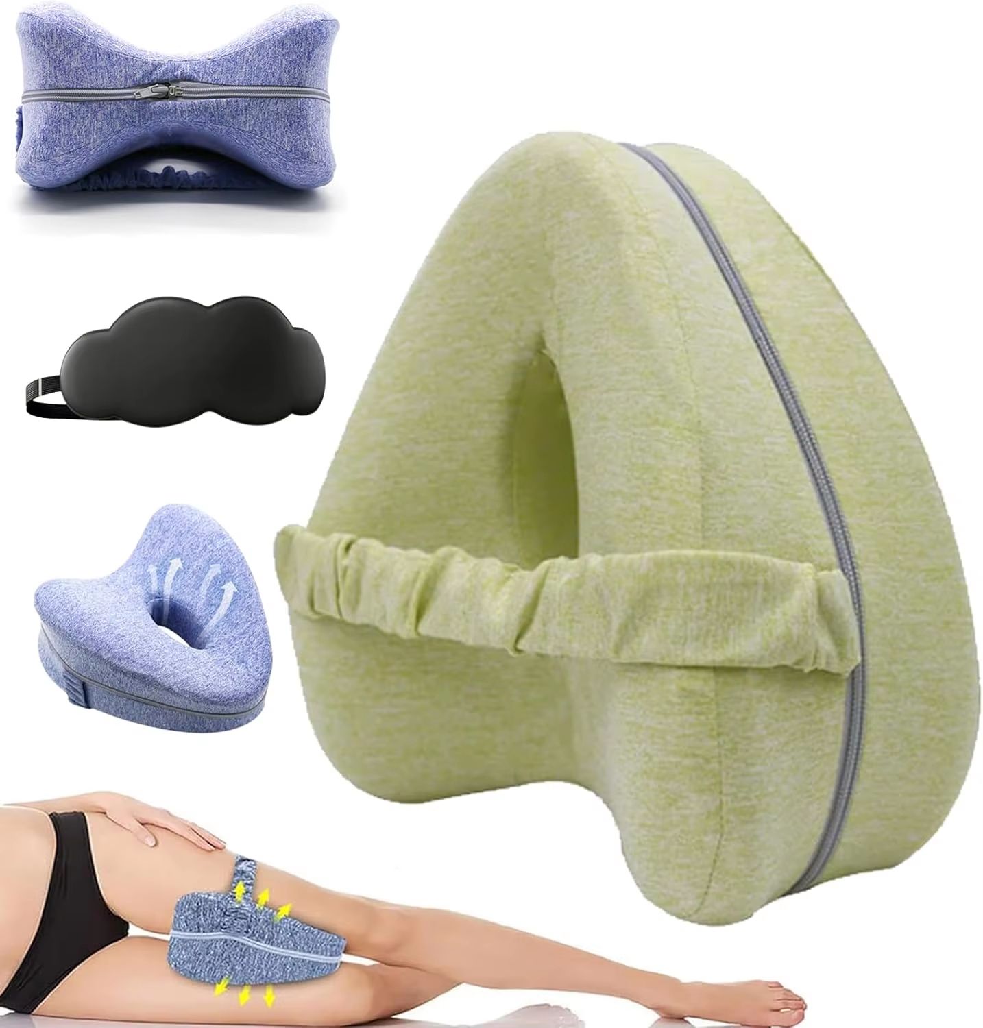 Revoget Orthopedic Leg Alignment Pillow – Relieve Hip Pain, Sciatica, and Back Discomfort for Side Sleepers