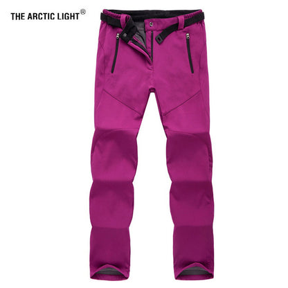 Women's Thermal Softshell Pants, Waterproof Fleece Lined for Hiking, Skiing, Snowboard, and Outdoor Trekking