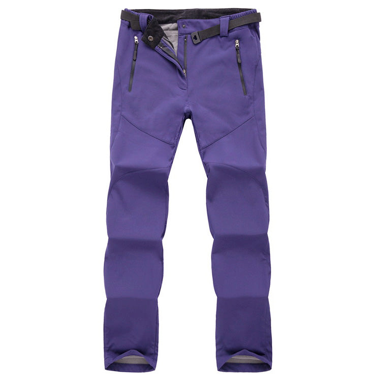 Women's Thermal Softshell Pants, Waterproof Fleece Lined for Hiking, Skiing, Snowboard, and Outdoor Trekking