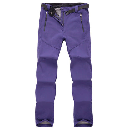Women's Thermal Softshell Pants, Waterproof Fleece Lined for Hiking, Skiing, Snowboard, and Outdoor Trekking