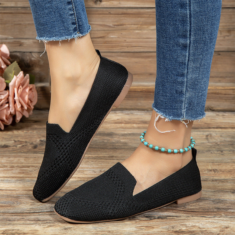 Ladies Slip On Sneakers, Womens Casual Soft Shoes, Fashion Trainers Vulcanized Sneaker Woman