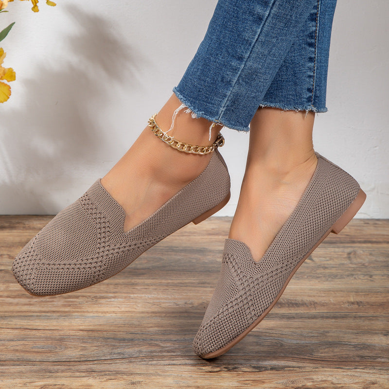Ladies Slip On Sneakers, Womens Casual Soft Shoes, Fashion Trainers Vulcanized Sneaker Woman
