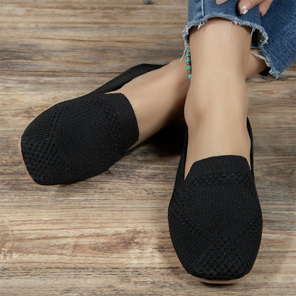 Ladies Slip On Sneakers, Womens Casual Soft Shoes, Fashion Trainers Vulcanized Sneaker Woman