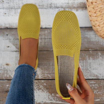 Ladies Slip On Sneakers, Womens Casual Soft Shoes, Fashion Trainers Vulcanized Sneaker Woman