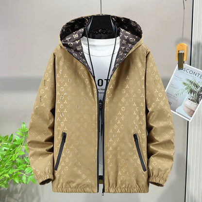 Men's Thin Hooded Jacket, Stylish Sun Protection Outerwear, Comfortable Youthful Casual Wear
