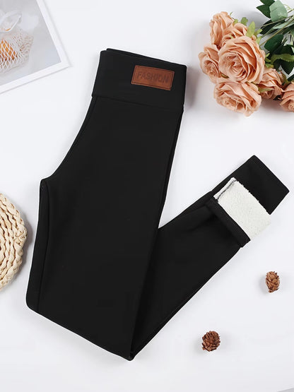 Women's Ultra-Soft Thermal Velvet Leggings – High Waist Slim Fit Winter Pants