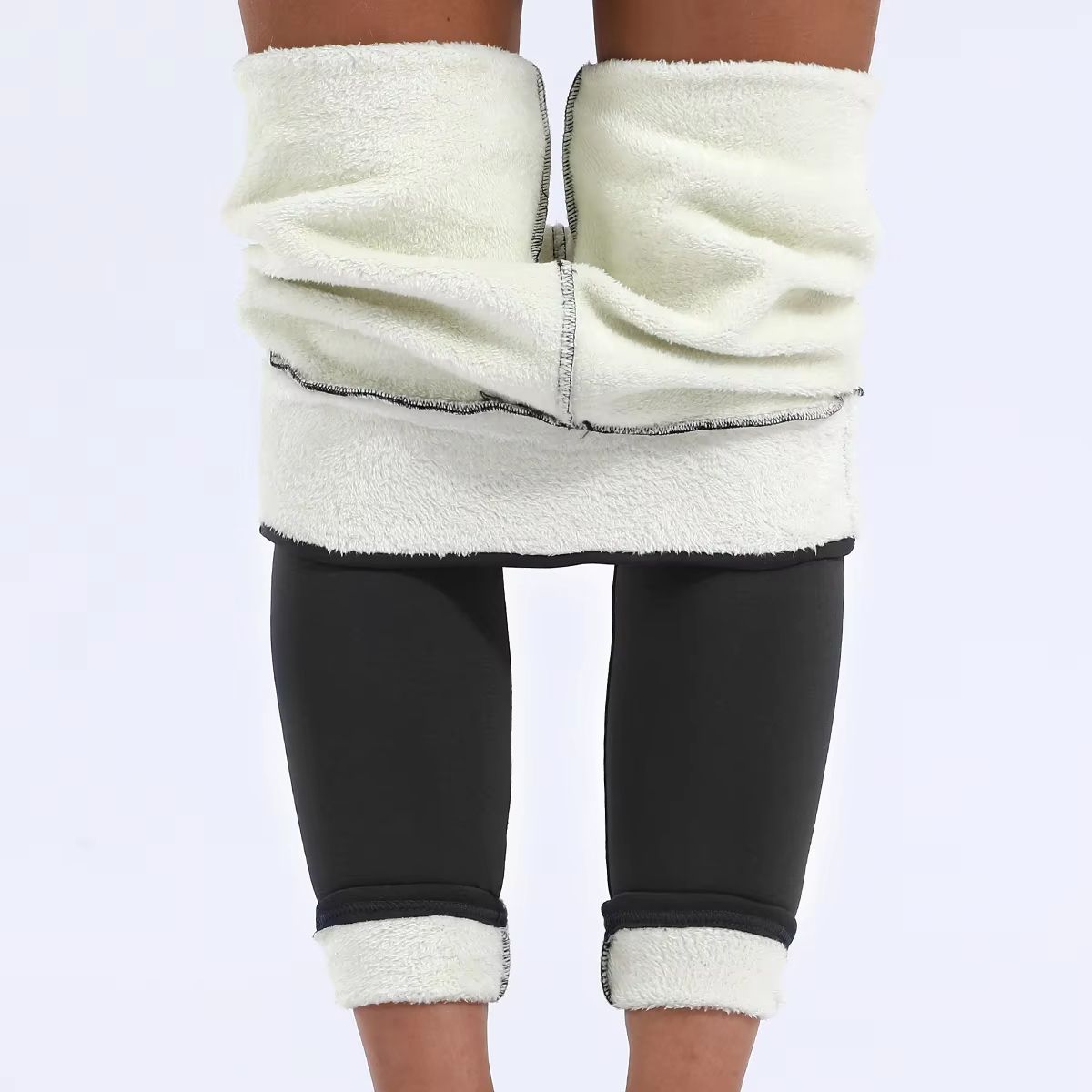 Women's Ultra-Soft Thermal Velvet Leggings – High Waist Slim Fit Winter Pants