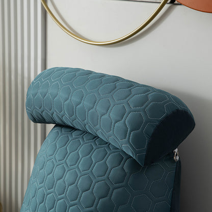 Back Cushion for Sitting Up in Bed, Reading Pillow Standard Bed Pillow, Chair Arm Pillow with Pockets, Washable Cover