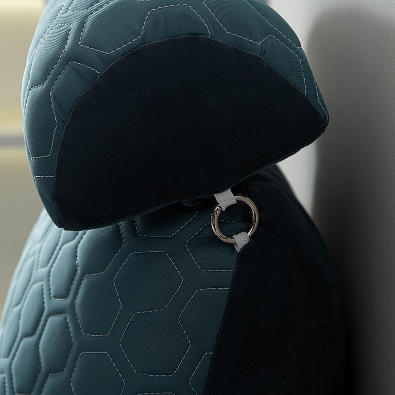 Back Cushion for Sitting Up in Bed, Reading Pillow Standard Bed Pillow, Chair Arm Pillow with Pockets, Washable Cover