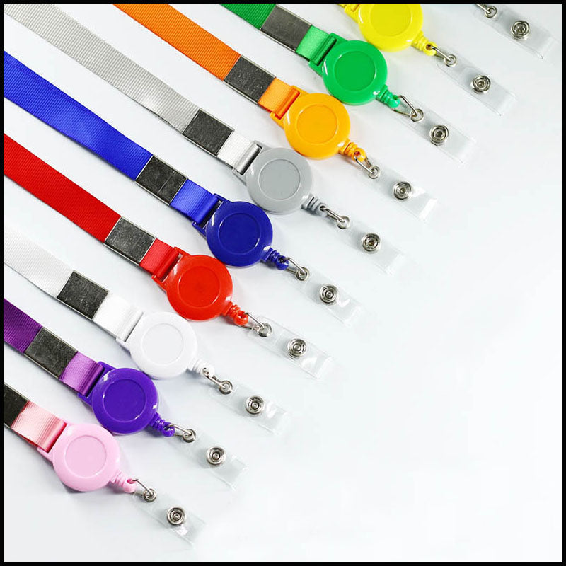 Retractable Badge Reel, Professional Neck Lanyard with ID Card Holder