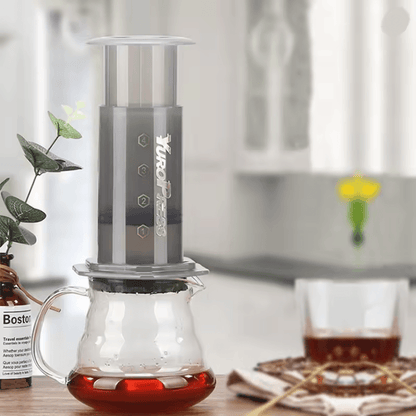 AeroPress Style Portable Espresso Coffee Maker and French Press for Barista Quality Brews Anywhere