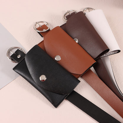 Ladies Decorative Belt, Waist Pack Adjustable, Metal Buckle Wallet Pouch, Stylish Waist Belt for Salesperson,Daily Use