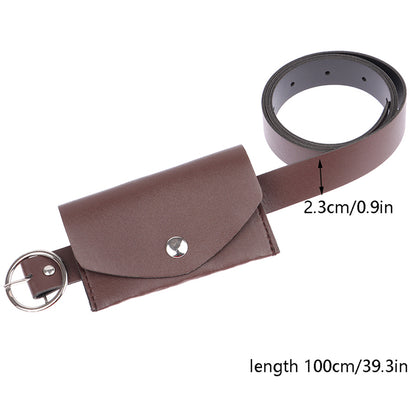 Ladies Decorative Belt, Waist Pack Adjustable, Metal Buckle Wallet Pouch, Stylish Waist Belt for Salesperson,Daily Use