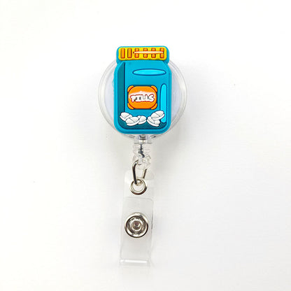 Creative Cartoon Nurse ID Badge Clip, Retractable Reel, Easy Pull Clip Set for Medical Professionals, Student Doctor
