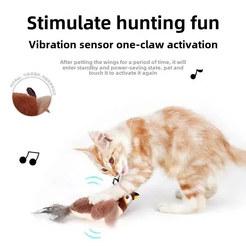 Interactive Cat Toy with Catnip and Touch Activation
