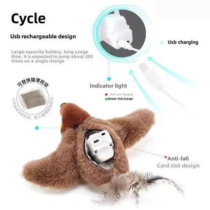 Interactive Cat Toy with Catnip and Touch Activation