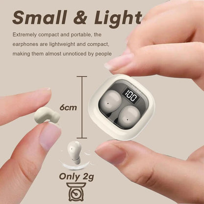 Invisible Wireless Bluetooth Earbuds with Noise Cancelling and Microphone