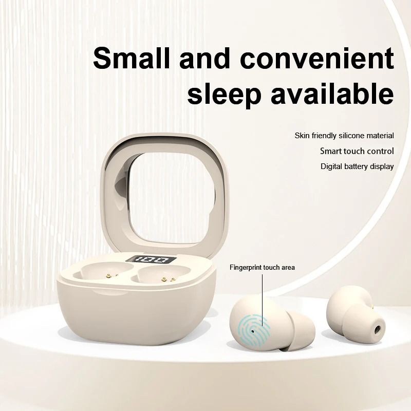 Invisible Wireless Bluetooth Earbuds with Noise Cancelling and Microphone