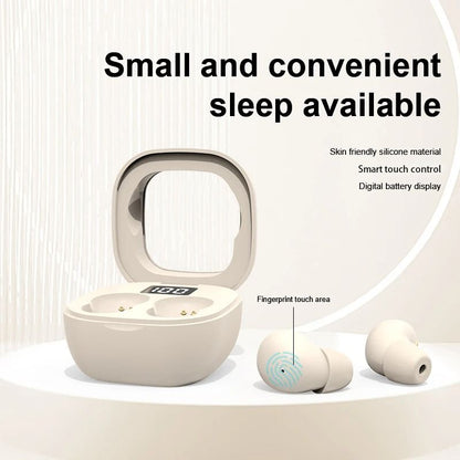 Invisible Wireless Bluetooth Earbuds with Noise Cancelling and Microphone
